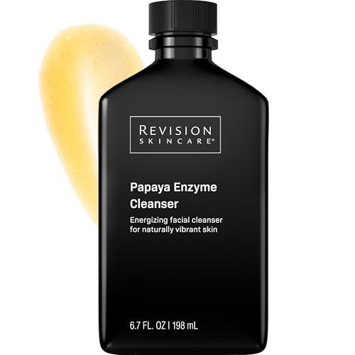 Revision Skincare Papaya Enzyme Cleanser, Energizing Facial Cleanser with Salicylic Acid, Soothing and Exfoliating, 6.7 fl oz | Amazon (US)