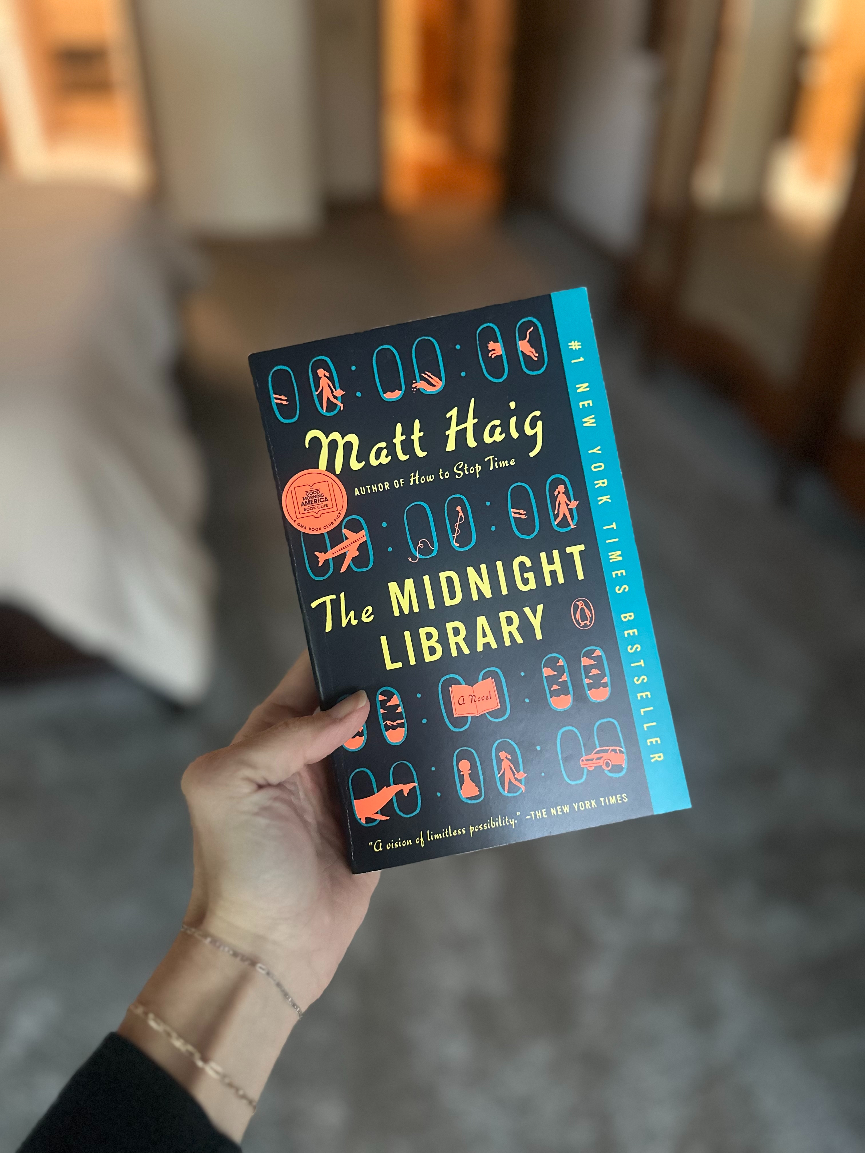 Currently reading! | The Midnight Library by Matt Haig, GMA book club books, Matt Haig books, book recommendations 2025, The Midnight Library GMA book club pick 

 #LTKHome