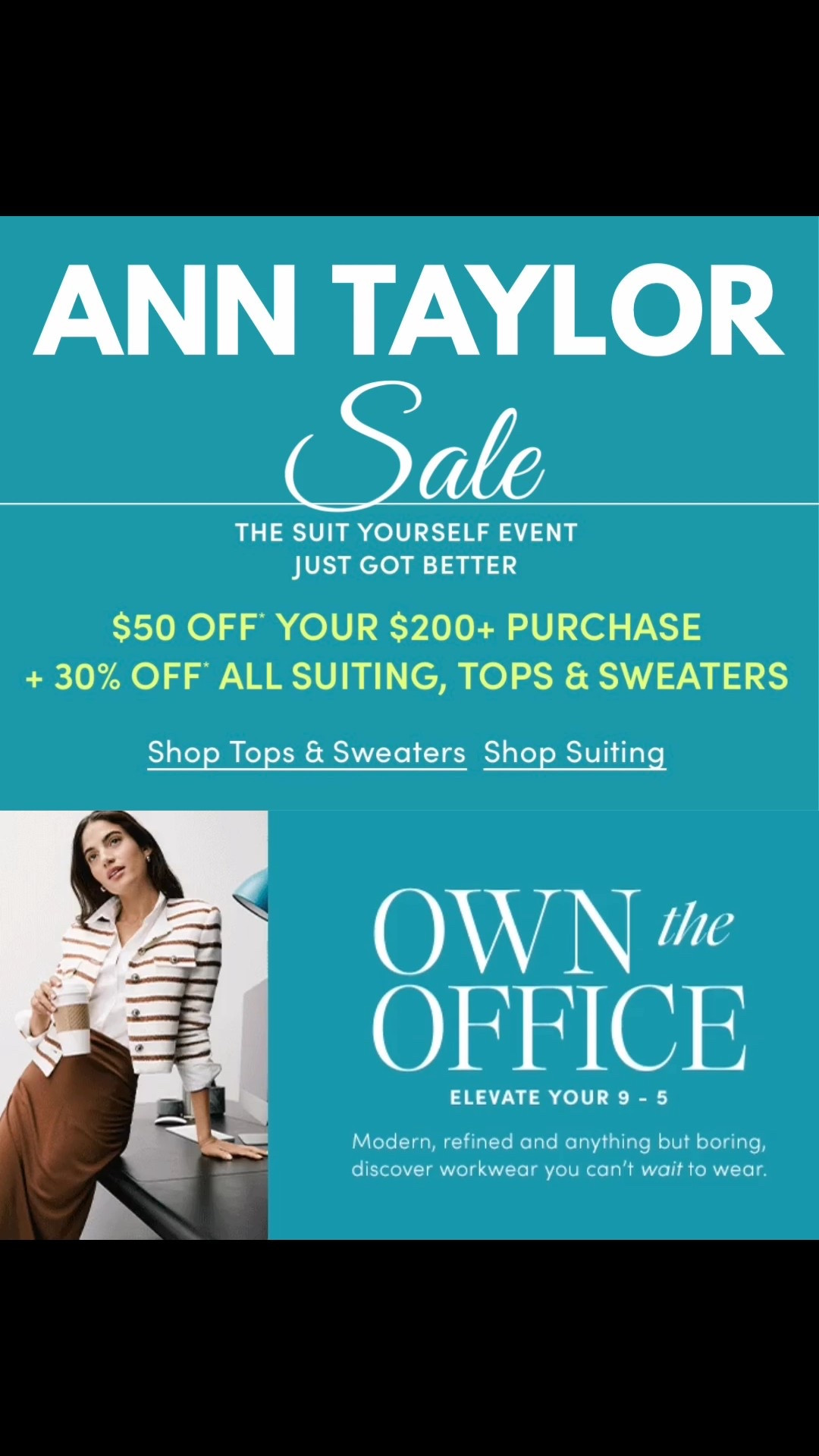 SALE ALERT ‼️ Shop Ann Taylor and SAVE!! 30% OFF Suits, Tops and Sweaters!!  Spend $200 score $50 OFF your Order!!  — Spruce up your Wardrobe on this snowy freezing day!! I did 🤣 !!!

Time to add some new looks to your Workwear & Dinner Dates!!
(SEE PHOTOS)
Click any photo to shop the entire site!!!  Would be greatly appreciated 😍 ❌⭕️❌⭕️

Workwear - Winter Outfits - Travel outfit - Business Casual- Wedding Guest - Vacation- Teacher Outfit - SALE ALERT 🔔 Denim - Family Photos - Gift 🎁 Lounge Sets - Pajamas -
Work wear, Winter workwear, Winter business casual looks, office outfits, work outfits, affordable fashion, wear to work, what to wear to work, Winter work outfits, office looks, casual

Follow my LTK @fashionistanyc on the @shop.LTK app to view this post and get my exclusive app-only content!

#liketkit #LTKOver40 #LTKPetite #LTKSeasonal #LTKWorkwear #LTKSaleAlert #LTKTravel #LTKWedding #LTKgrwm #LTKdayinmylife #LTKootd
@shop.ltk
https://liketk.it/5OrxW