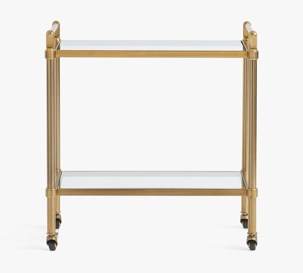 Everson Bar Cart, Antique Brass | Pottery Barn (US)