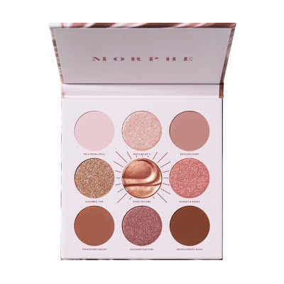 Morphe Rich & Foiled Rose to Fame Eyeshadow Palette - Rose to Fame - 0.35oz - Ulta Beauty | Target