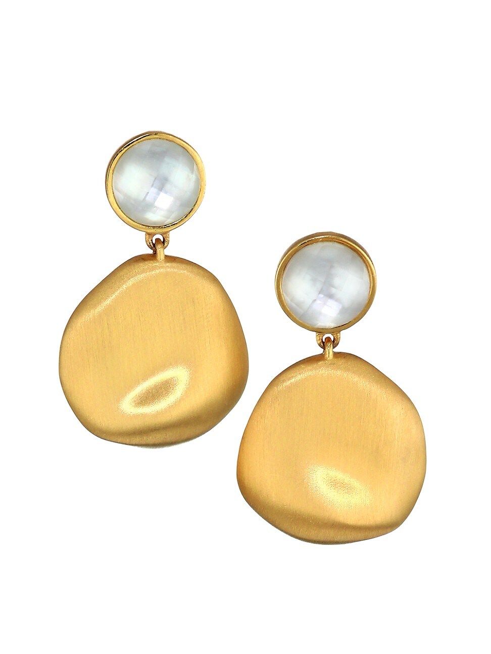 Dean Davidson Women's 22K Goldplated & Mother-Of-Pearl Doublet Drop Earrings - Gold | Saks Fifth Avenue
