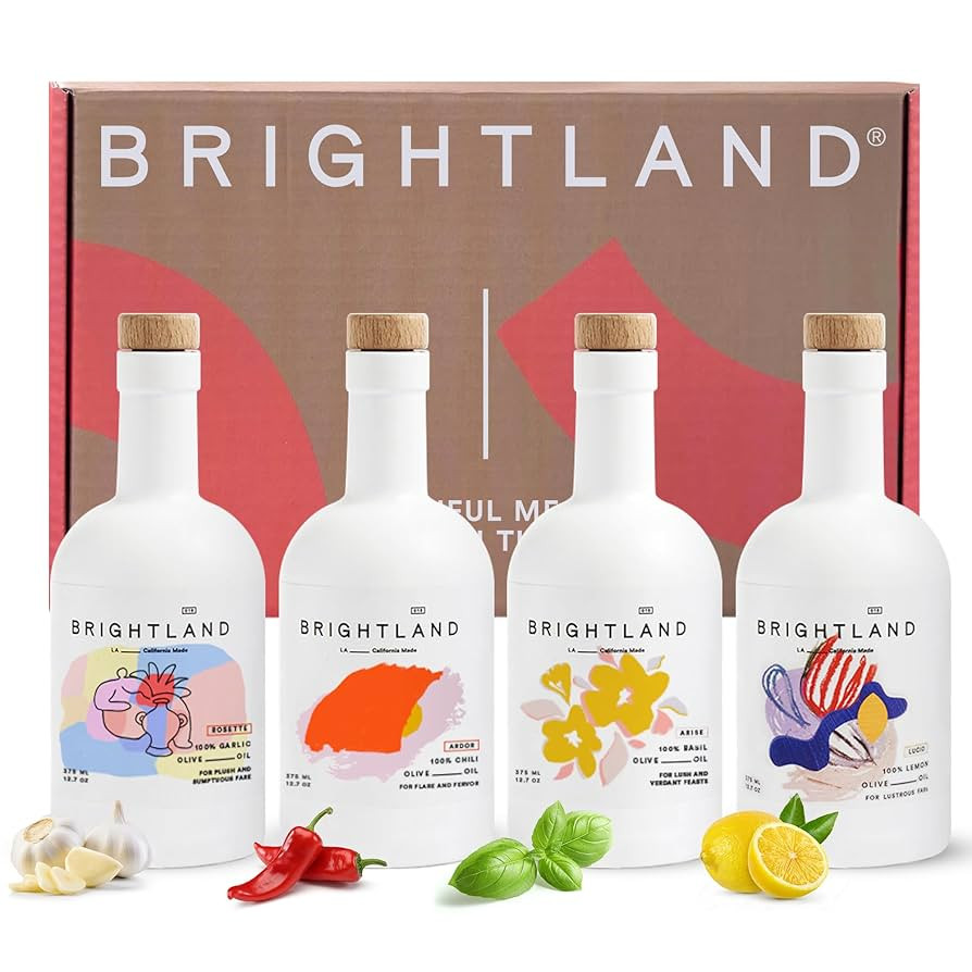 Brightland Infused Olive Oils, The Artist Capsule - Cold-Pressed Made with Early-Harvest Frantoio... | Amazon (US)