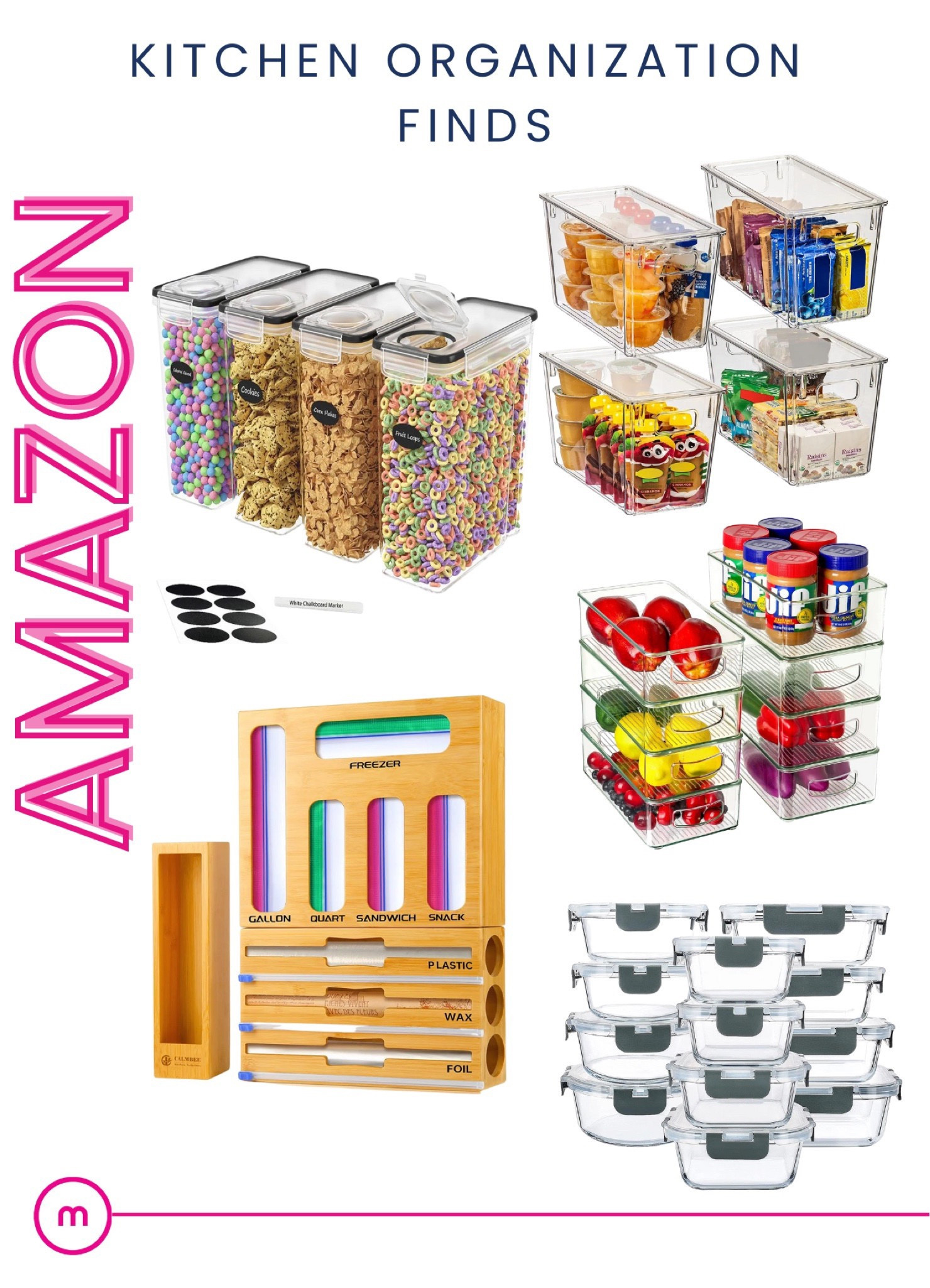 Amazon kitchen organization finds! 

#LTKSeasonal #LTKstyletip #LTKunder100