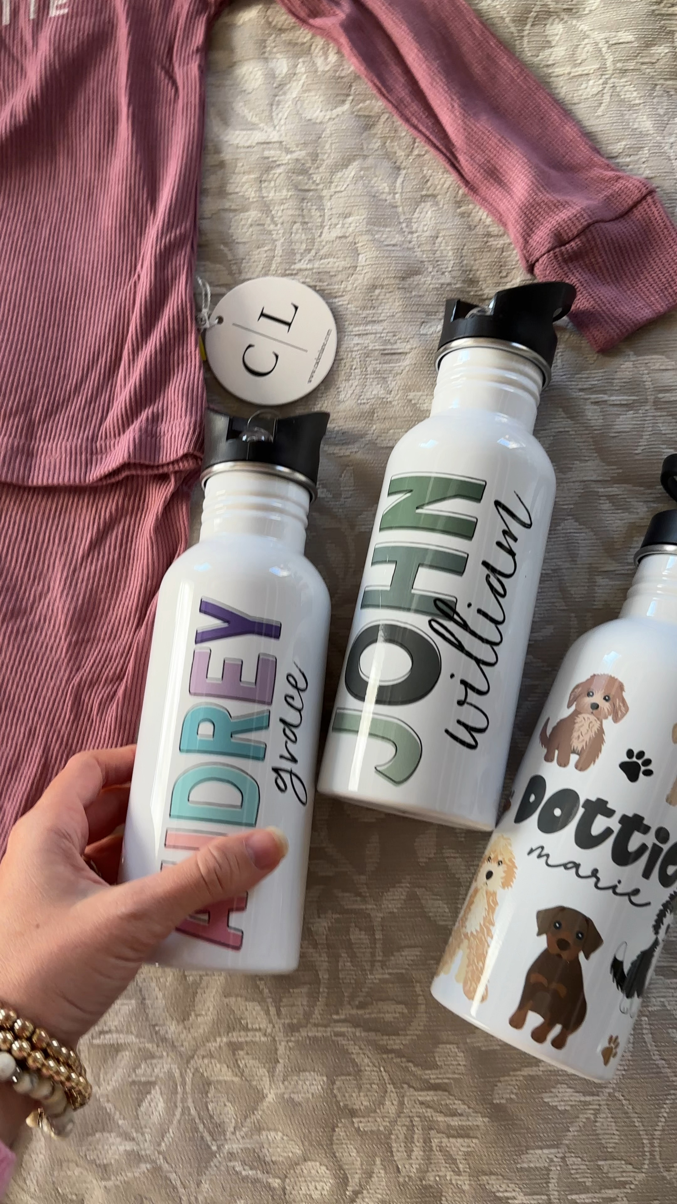 Gift ideas for kids! Everything is 25% off for cyber Monday! Personalized Christmas presents: name water bottles, personalized waffle knit bamboo pajamas, color me Christmas pjs, personalized name blankets & pjs, name puzzle, name dry erase boards, busy boards, gift ideas for baby, toddler and kids! 

AD , gift guide, kids gifts, caden lane, personalized and thoughtful gift ideas 

#LTKHoliday #LTKCyberWeek #LTKGiftGuide