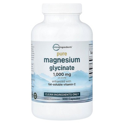Micro Ingredients Pure Magnesium Glycinate With Vitamin C, 300 Capsules | Target