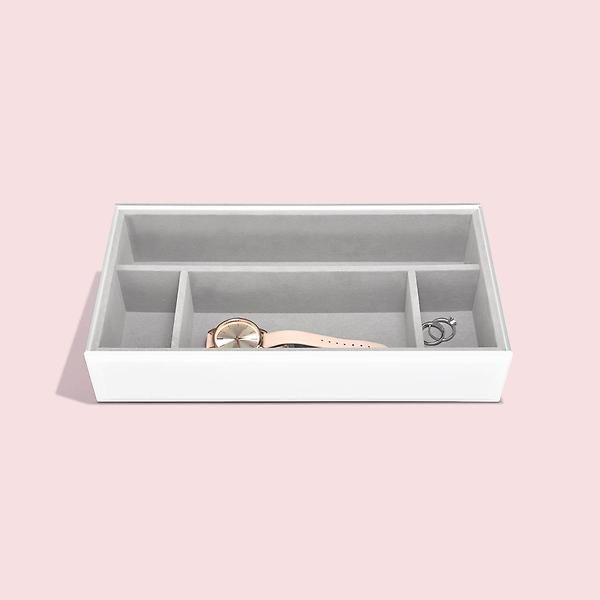 Stackers White Glass Jewelry Box CollectionBy Stackers3.710 Reviews$31.49 - $35.99/ea.Reg: $41.99... | The Container Store