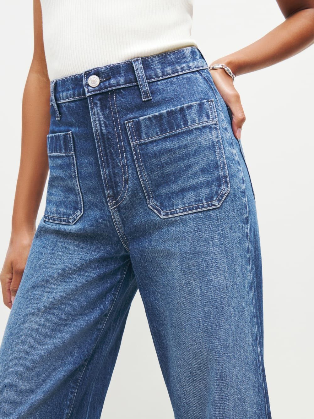 Janae Ultra High Rise Wide Leg Jeans | Reformation (Global)