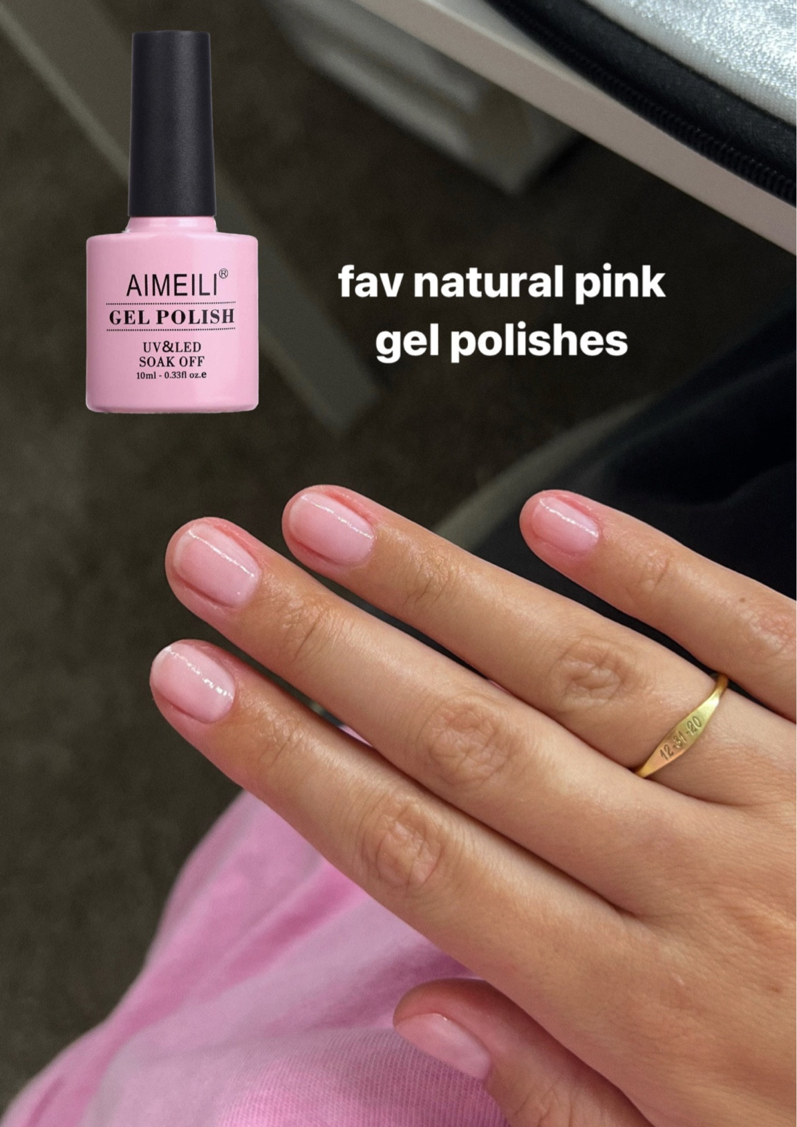 My fav go to pink gel polishes! Including link to base & top coat 💅🏼 amazon!! 