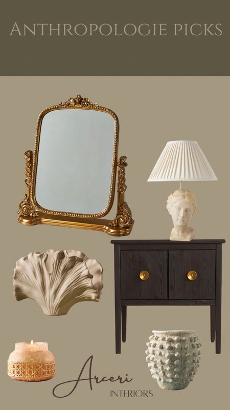 Loving all of these Anthropologie/ Anthroliving finds… I want that mirror for doing my makeup! 

#LTKhome #LTKFind