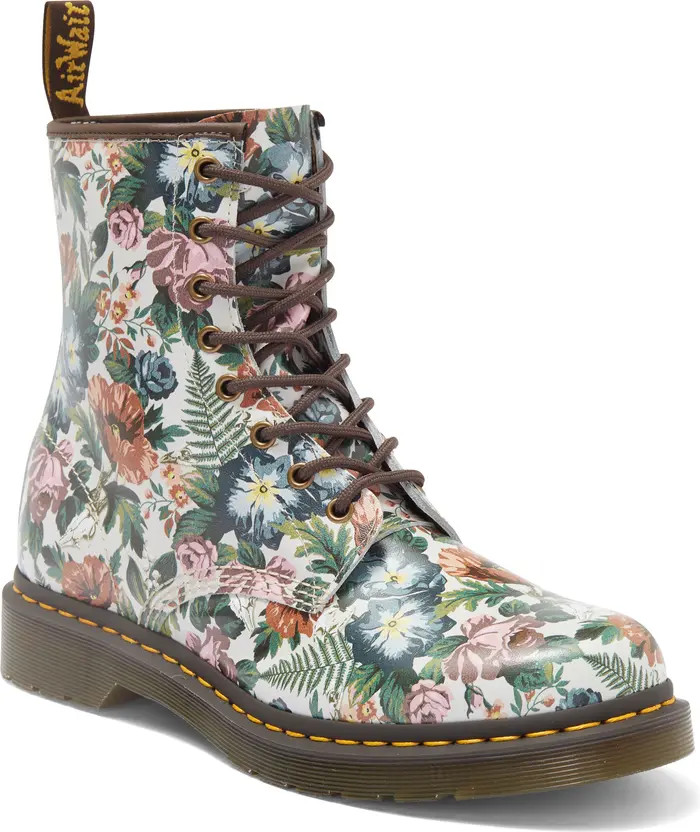 Dr. Martens 1460 Floral Combat Boot (Women) | Nordstrom | Nordstrom