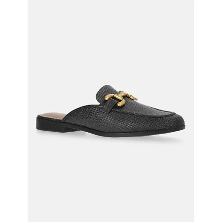 Time and Tru Women s Buckle Loafer Mules | Walmart (US)