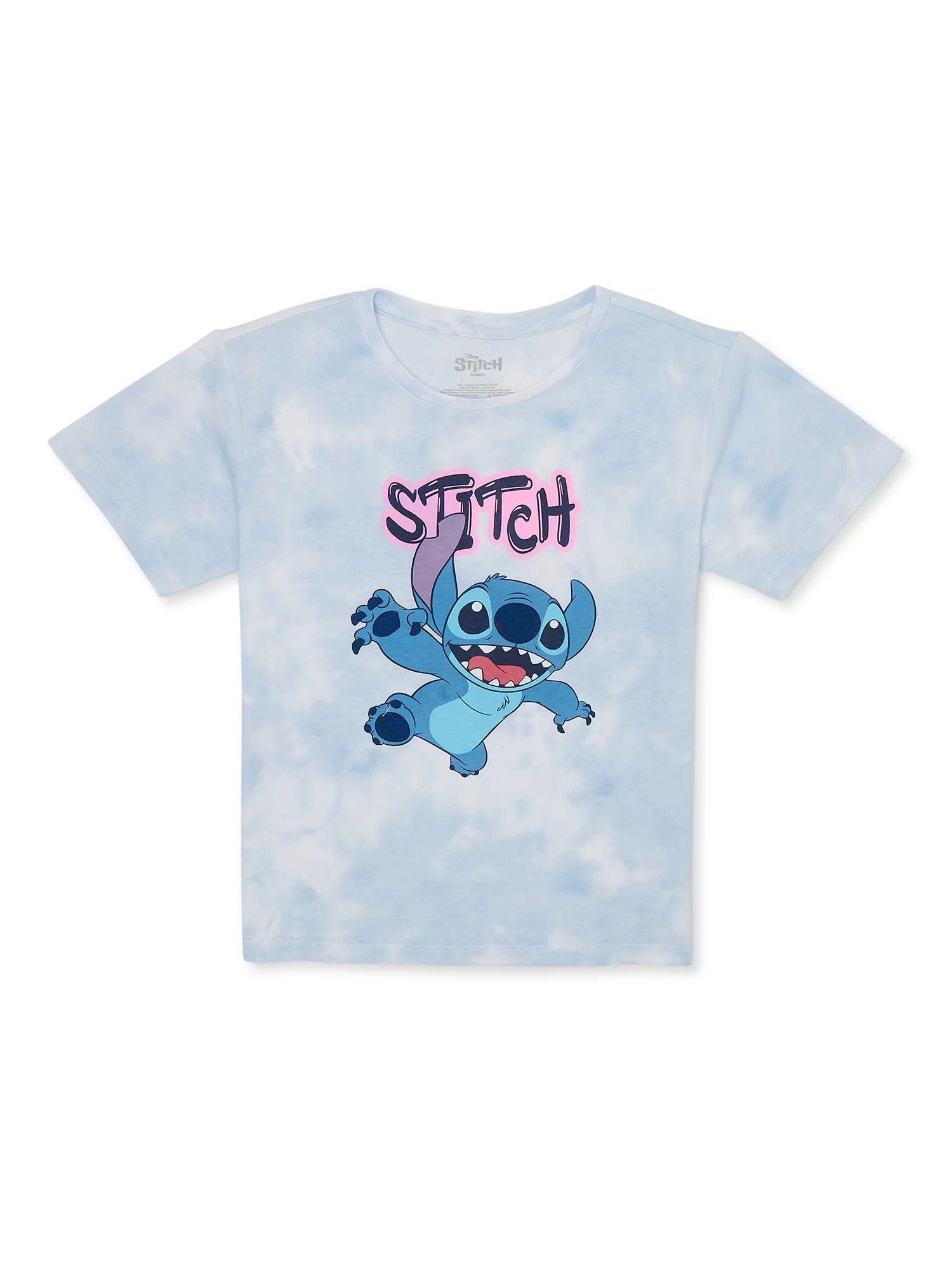 Disney Girls Lilo & Stitch, Crew Neck, Short Sleeve, Graphic T-Shirt, Sizes 4-16 | Walmart (US)