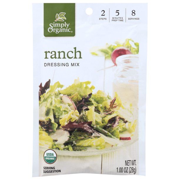 Simply Organic Ranch Salad Dressing Mix, 1 Oz - Walmart.com | Walmart (US)