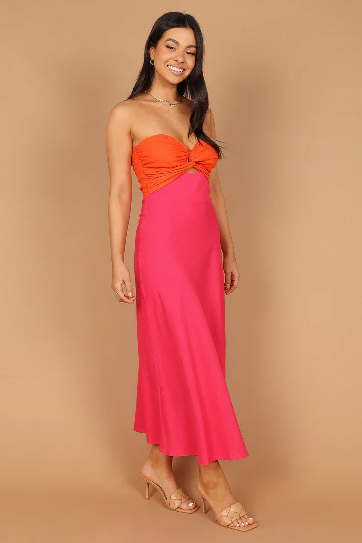 Rosetta Dress - Fuchsia/Orange | Petal & Pup (US)