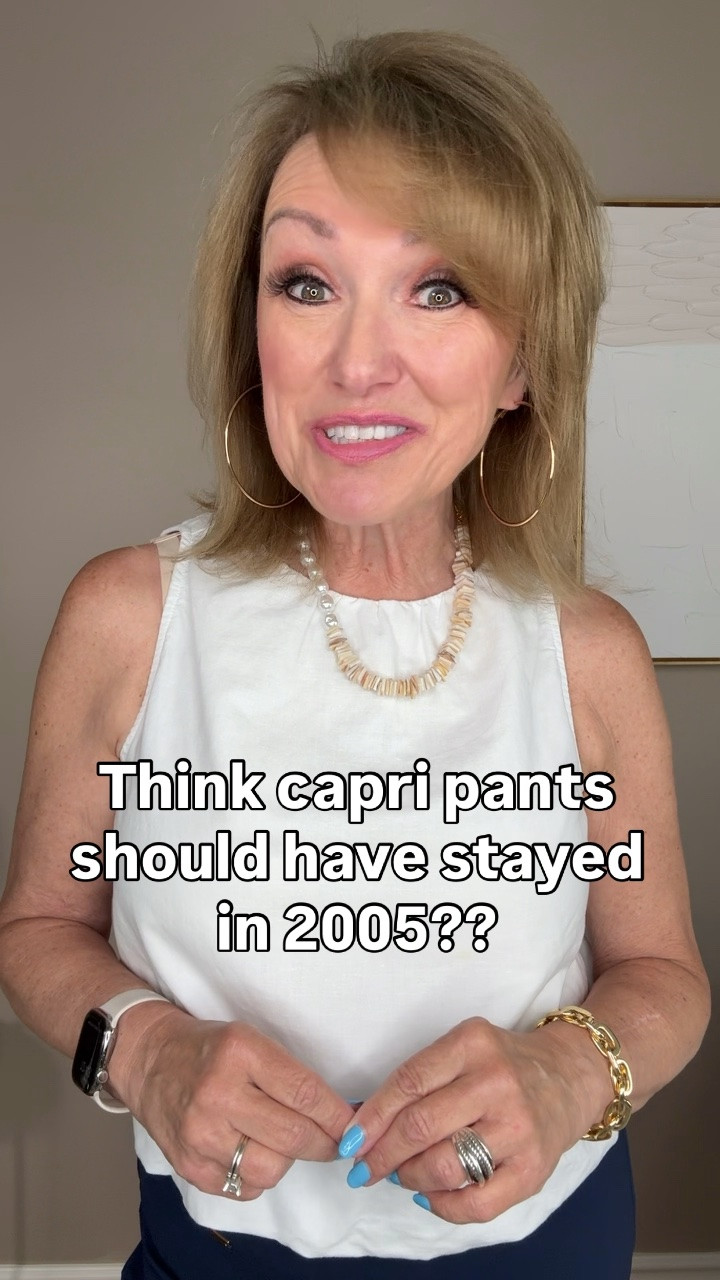 I'll admit it...when I first heard capri pants were making a comeback, I wasn't convinced either. 

But once I started styling them, I realized something...

It wasn't the capri pants that looked dated; it was the way we were wearing them.

Instead of defaulting back to the way you used to wear them, consider this:

✔️ Look for a pair that hits around the middle of your calf, not at the widest part.

✔️ If you're petite, a high-rise style can help create the illusion of longer legs.

✔️ Both high-rise and mid-rise styles work for tall women.  A wide-leg style also looks great on tall women as they can handle the extra volume. 

✔️ If you're trying capris again for the first time, start with a monochromatic outfit. It's an easy way to make the look feel polished and modern.

✔️ Don't overlook your shoes! Pointed flats, slingbacks, and low heels instantly update the look.

Will you try capri pants again?

#LTKootd #LTKSeasonal #LTKOver40