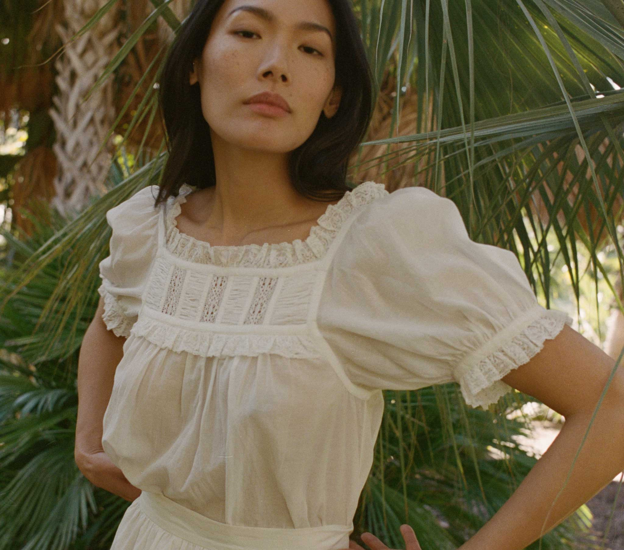 FRANCES TOP -- SALT LACE | DOEN