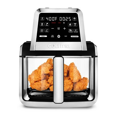 Gourmia 7-Qt. Fry ‘N Fold Digital Air Fryer with 10 Presets & Guided Cooking - Black: Stainless Steel, 1500W, Dishwasher-Safe | Target