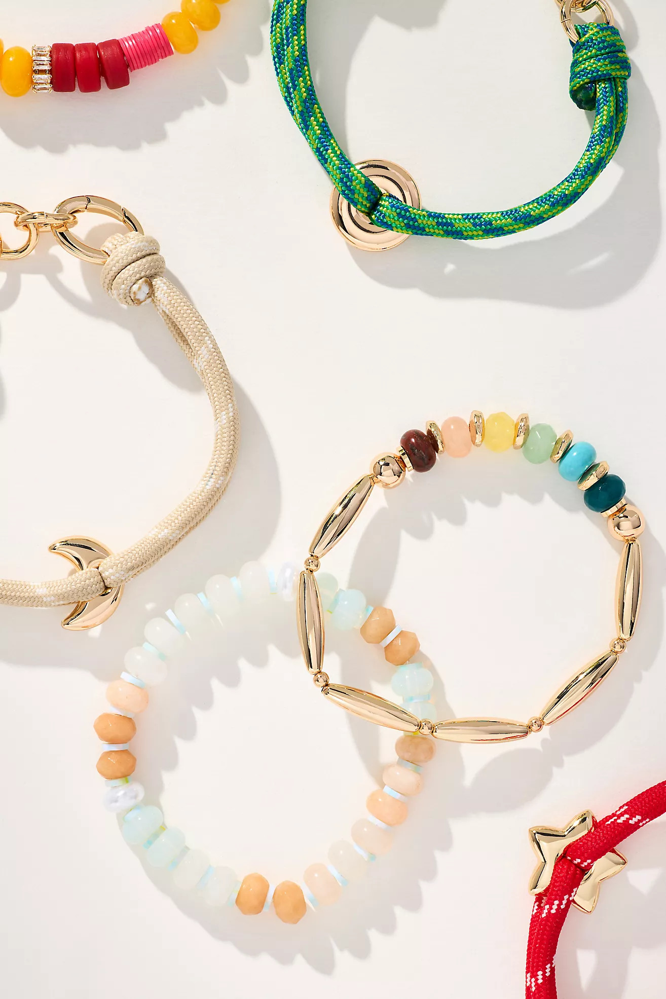 Mixed Bead Bracelets, Set of 2 | Anthropologie (US)