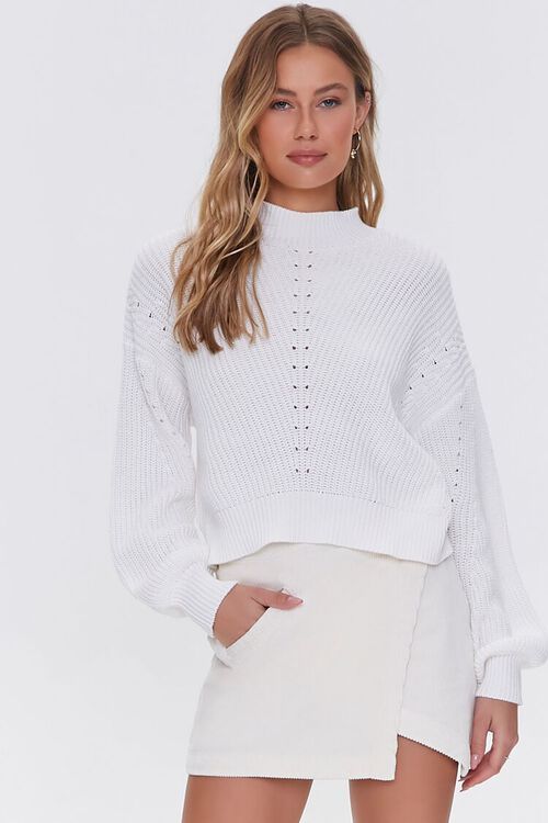 Mock Neck Ribbed Sweater | Forever 21 (US)