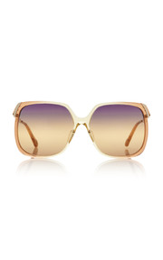 Aly Square-Frame Acetate Sunglasses