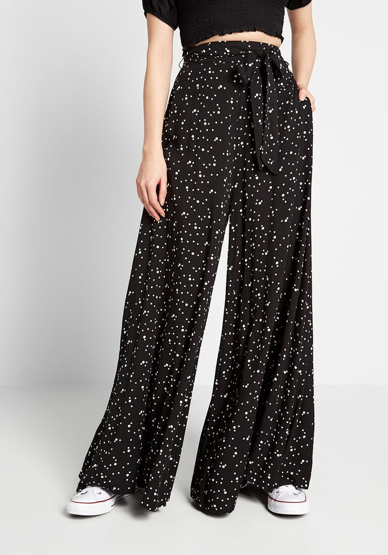 ModCloth x Collectif As You Breeze Wide-Leg Pants in 6 (UK) - Wide Pant Long by Collectif from ModCl | Modcloth
