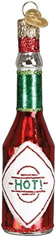 Old World Christmas Glass Blown Ornament with S-Hook and Gift Box, Food Collection (Hot Sauce) | Amazon (US)