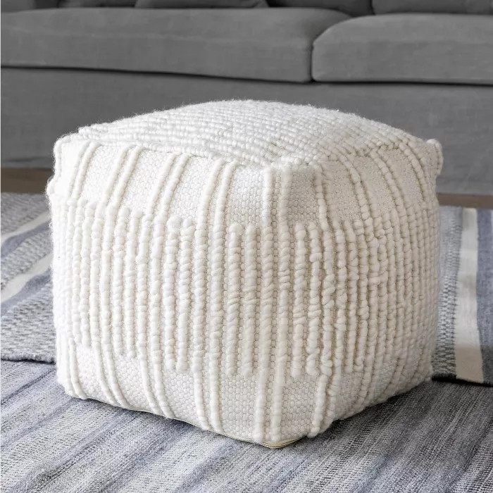 Park Hill Collection Indoor/Outdoor Ardwick Pattern Pouf | Target