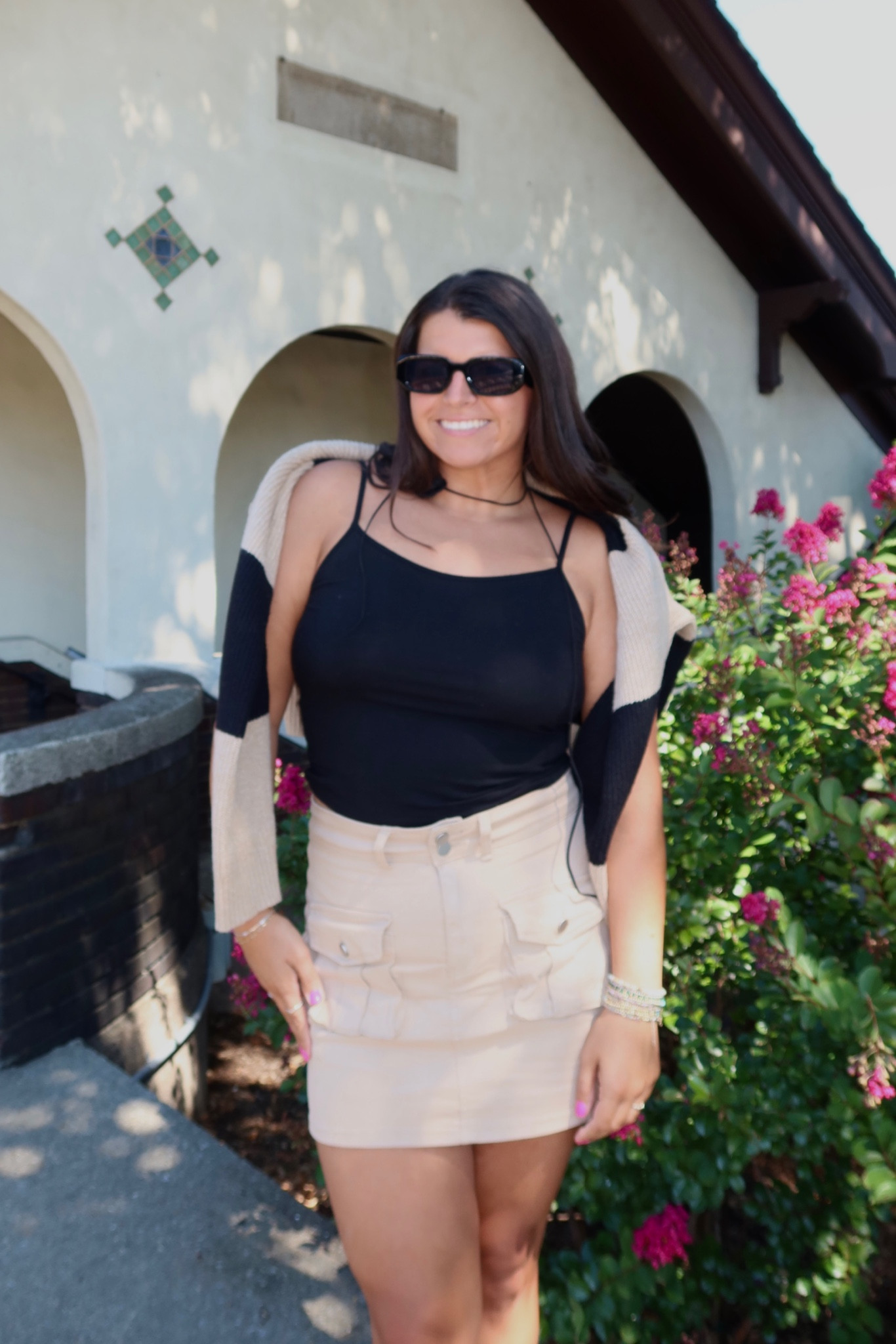 Fall outfits - Fall transitional outfit for those days when it still feels like summer! Wearing size L in everything 

#LTKSeasonal #LTKstyletip #LTKfindsunder50