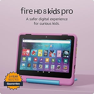 New Amazon Fire HD 8 Kids Pro tablet, ages 6-12 | 3GB memory, 8" HD screen, slim case for older k... | Amazon (US)