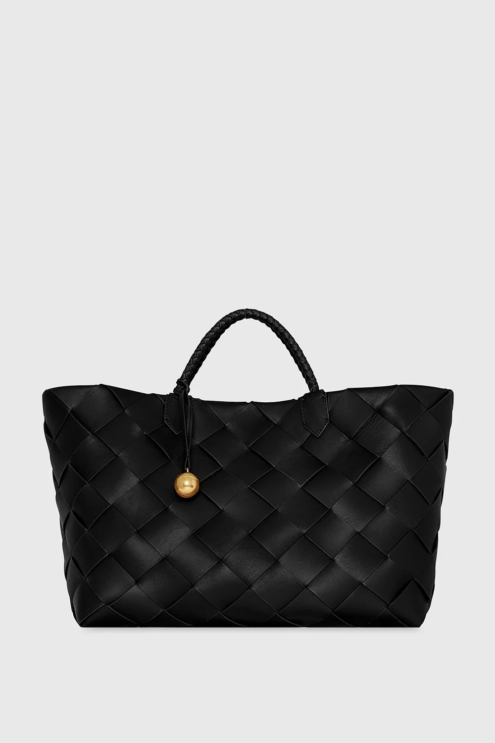 Rebecca Minkoff Frankie Woven Tote Bag In Black | Rebecca Minkoff