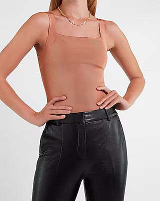 Body Contour Square Neck Cami Sweater | Express