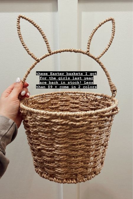 The cutest Easter baskets are back 🐰🩷

#LTKSeasonal #LTKfamily #LTKkids