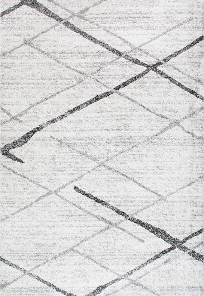 nuLOOM Contemporary Thigpen Area Rug, 5' x 8', Grey | Amazon (US)