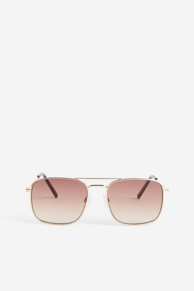Sunglasses - Gold-colored/brown - Men | H&M US | H&M (US + CA)