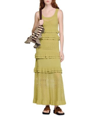 Ruffled Knit Maxi Dress | Bloomingdale's (US)