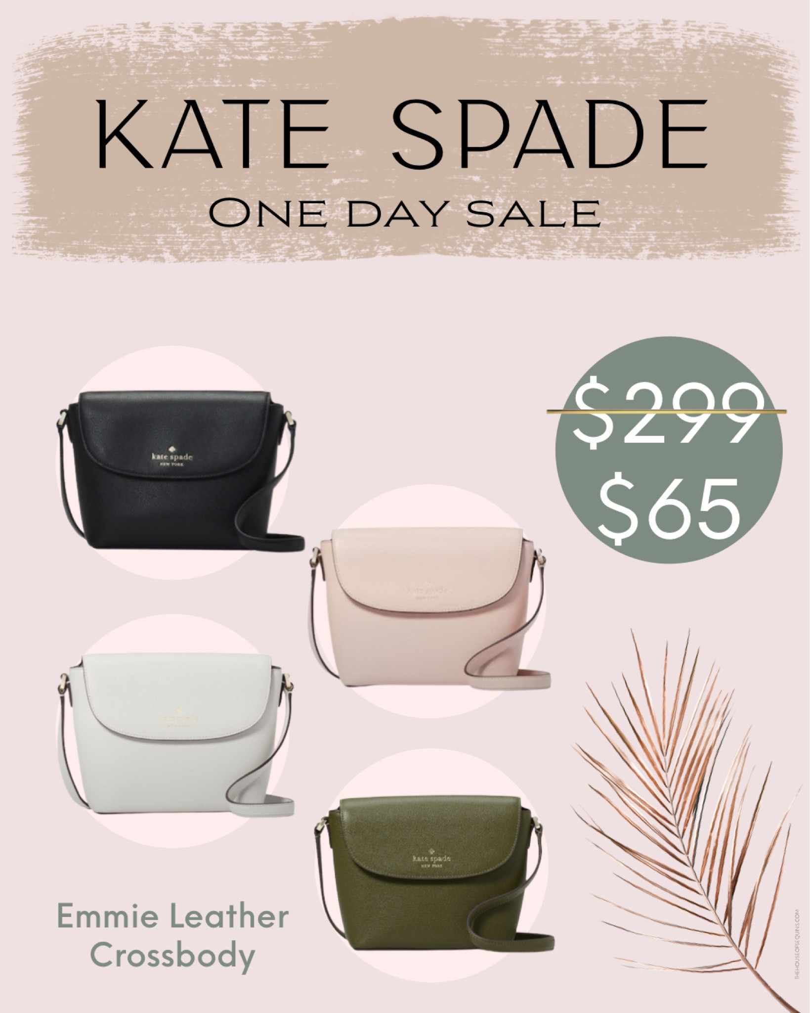 Kate Spade Emmie Flap Leather Crossbody Bag