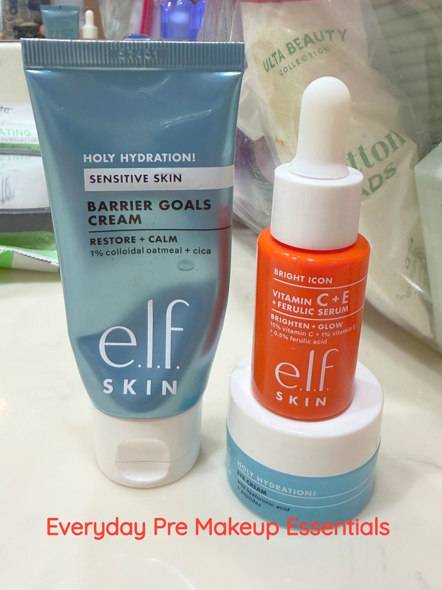 ✨ Skincare that actually shows up for sensitive skin ✨

If your skin barrier has been crying out for help lately… this combo is IT 👏🏼

💧 Barrier Goals Cream – soothing, calming, and packed with colloidal oatmeal + cica to restore your skin  
🍊 Vitamin C + E + Ferulic Serum – hello glow ✨ brightens and helps even out skin tone  
👀 Holy Hydration Eye Cream – lightweight, hydrating, and perfect for smoothing + refreshing tired puffy dark under eyes

This trio has my skin feeling hydrated, calm, and glowing without irritation 🙌🏼

Perfect for everyday use—especially if you’re trying to repair + protect your skin barrier!

Tap to shop my routine 🤍 #LTKBeauty #SkincareRoutine #SensitiveSkin #GlowU