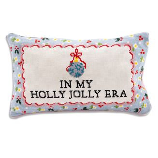 Furbish Studio Holly Jolly Era Needlepoint Pillow  | Bloomingdale's Home | Bloomingdale's (US)