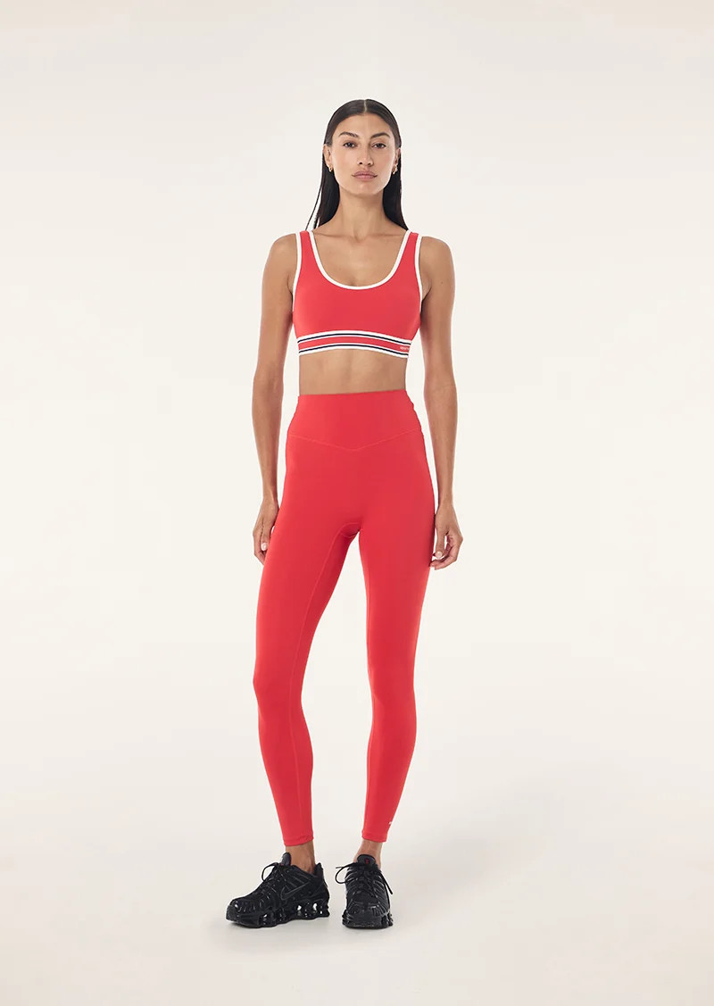 SIGNATURE FULL LENGTH LEGGING IN COLLEGE RED | P.E Nation AU