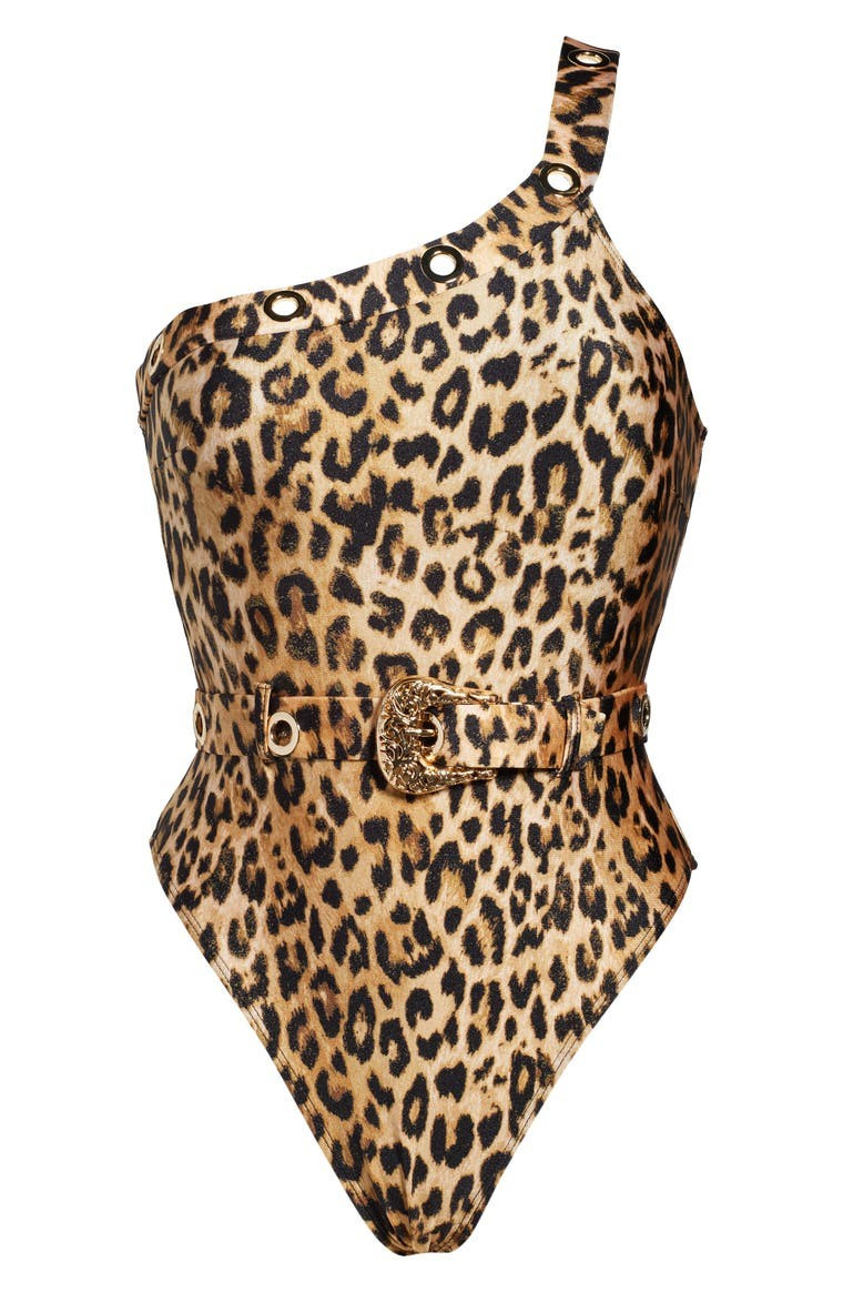 One-Shoulder Grommet One-Piece Swimsuit | Nordstrom