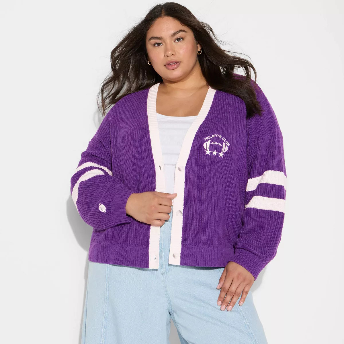 Women's Game Day V-Neck Button-Front Cardigan - Wild Fable™ | Target