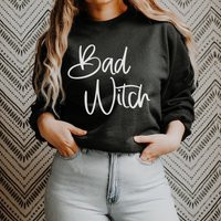 Bad Witch Vibes Sweatshirt, Wicked Halloween Witch, Witchy Shirt, Trick Or Treat | Etsy (US)