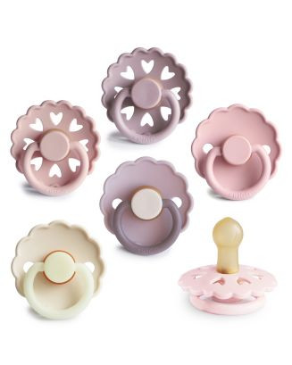 Mushie FRIGG 6-Pack Blooming Love Rubber Pacifiers- Baby | Bloomingdale's Kids | Bloomingdale's (AU)