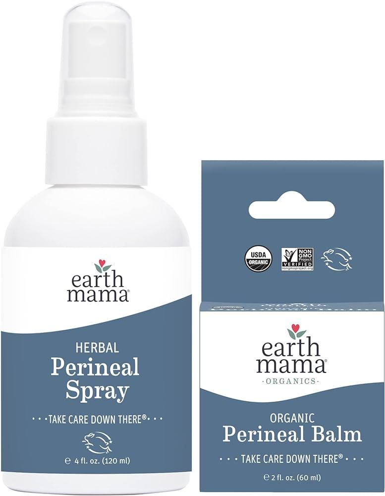 Earth Mama Postpartum Recovery Kit | Take Care Down There® with Organic Perineal Balm & Herbal P... | Amazon (US)
