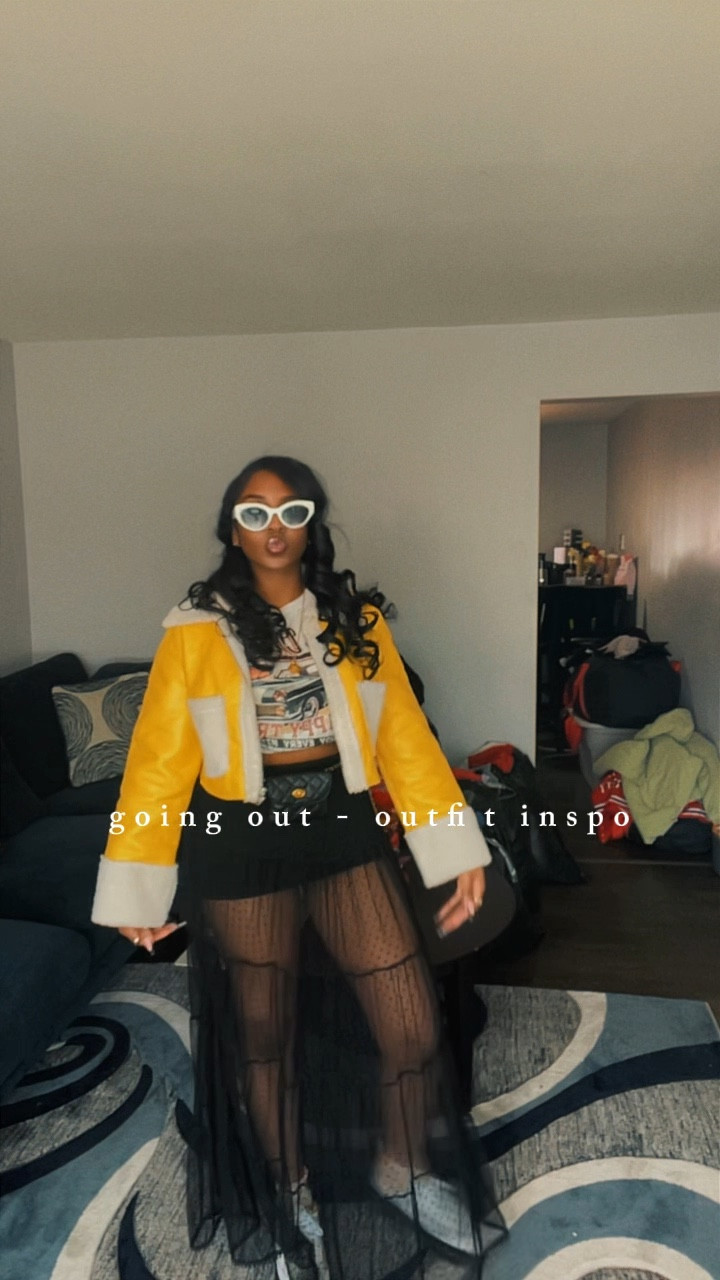 Going out outfit inspo 🖤✨

Graphic tee styled with a sheer black layered skirt, statement jacket, and sneakers for a casual edgy look. Mixing feminine and streetwear pieces for a balanced outfit that’s perfect for a night out or casual events.

#ltkstyle #ltkfashion #outfitinspo #goingoutoutfits #streetstyle #edgyoutfits #layeredlook #casualchic


#LTKgrwm #LTKFestival #LTKootd