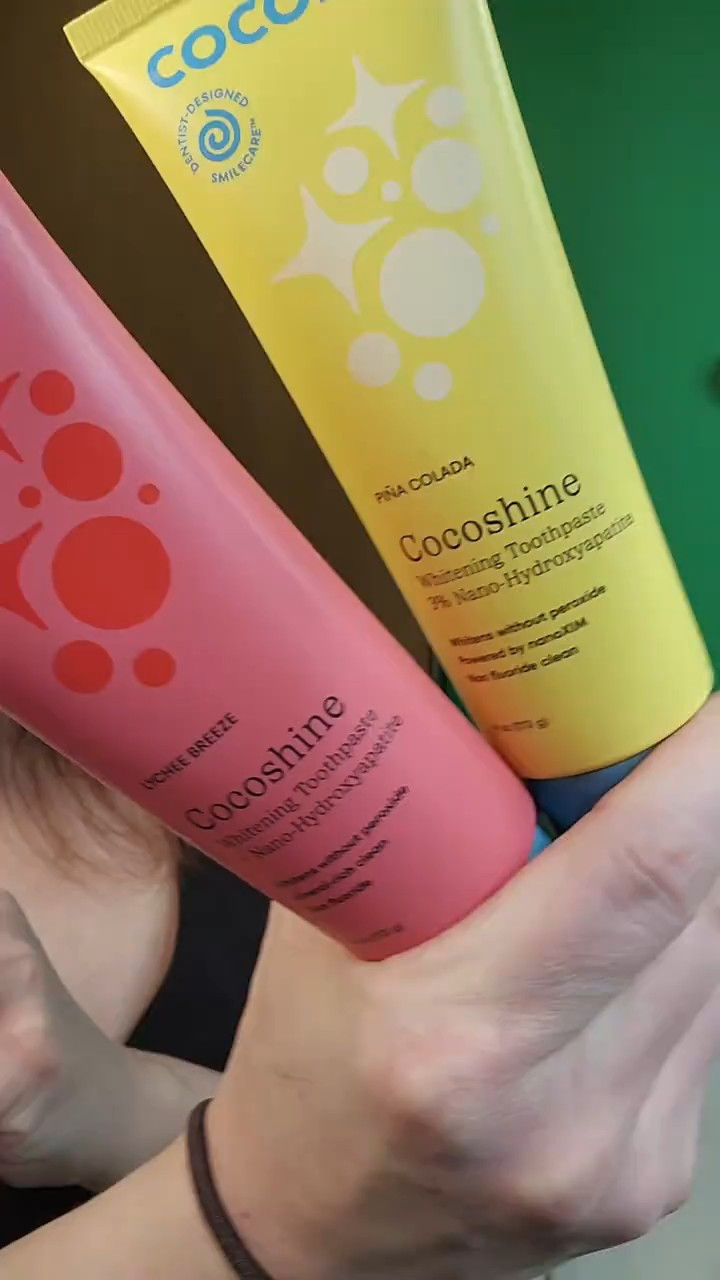 Cocolab flavored toothpaste makes it fun to brush my teeth and I'm not ashamed to admit that at almost 40 years old it still feels like a chore if I don't make it fun. Pictured here is lychee breeze and pina colada flavors 

#LTKgrwm