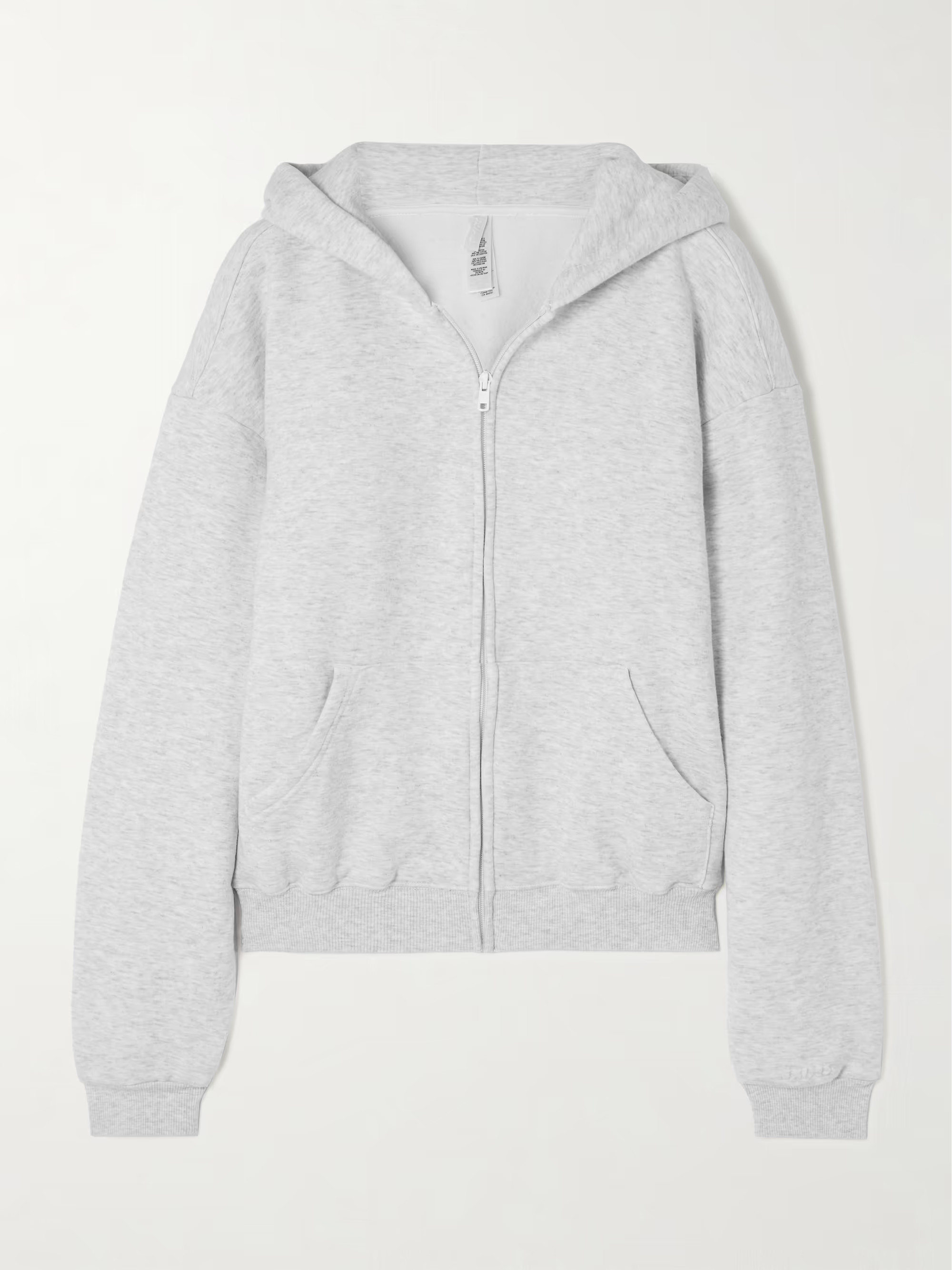 Classic Zip Up Hoodie - Light Heather Grey | NET-A-PORTER (US)