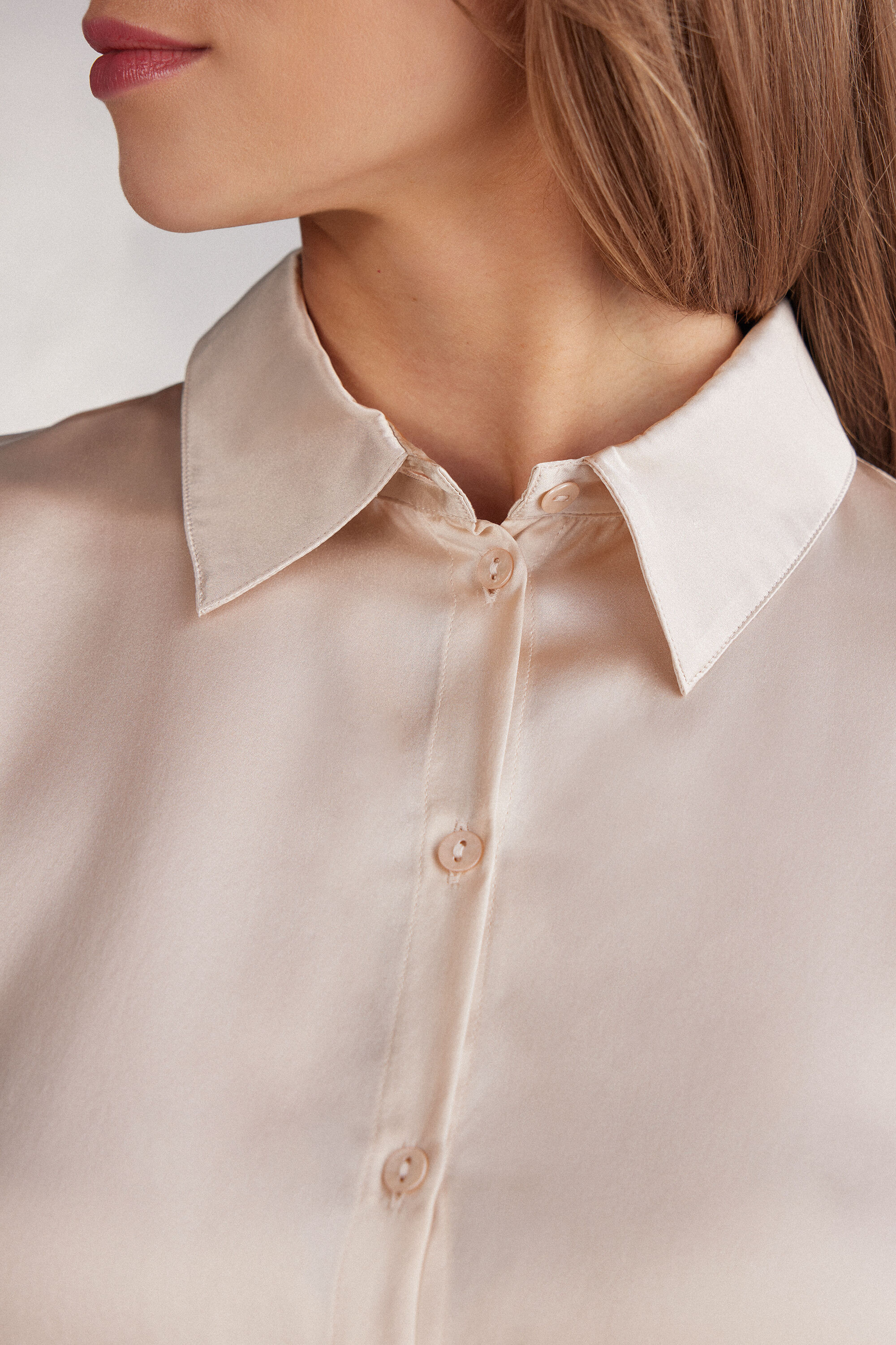 Long Sleeve Silk Shirt - Intimissimi | Intimissimi (US)