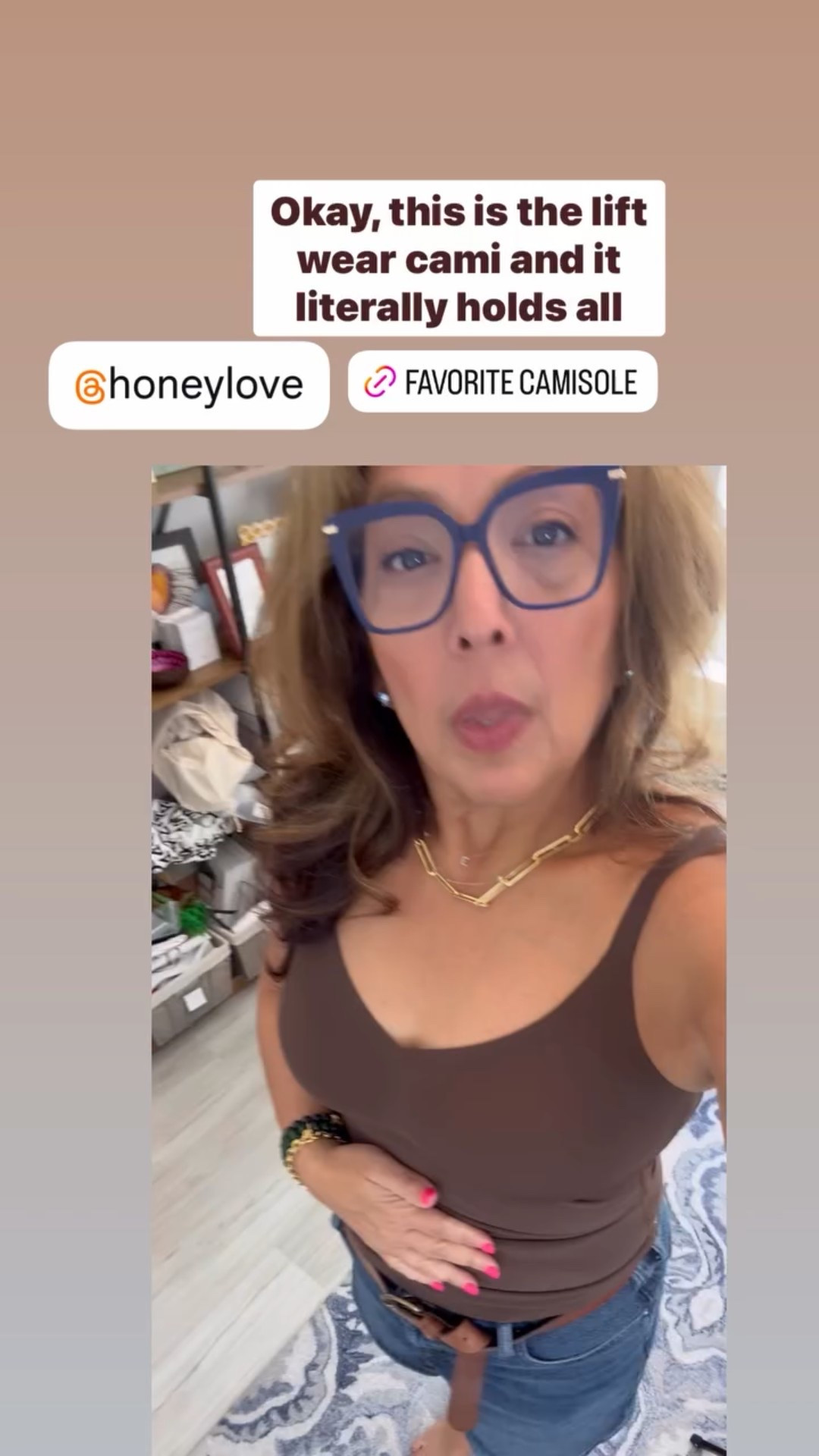 Brown lift wear camisole
Honey love 
Shapewear 
